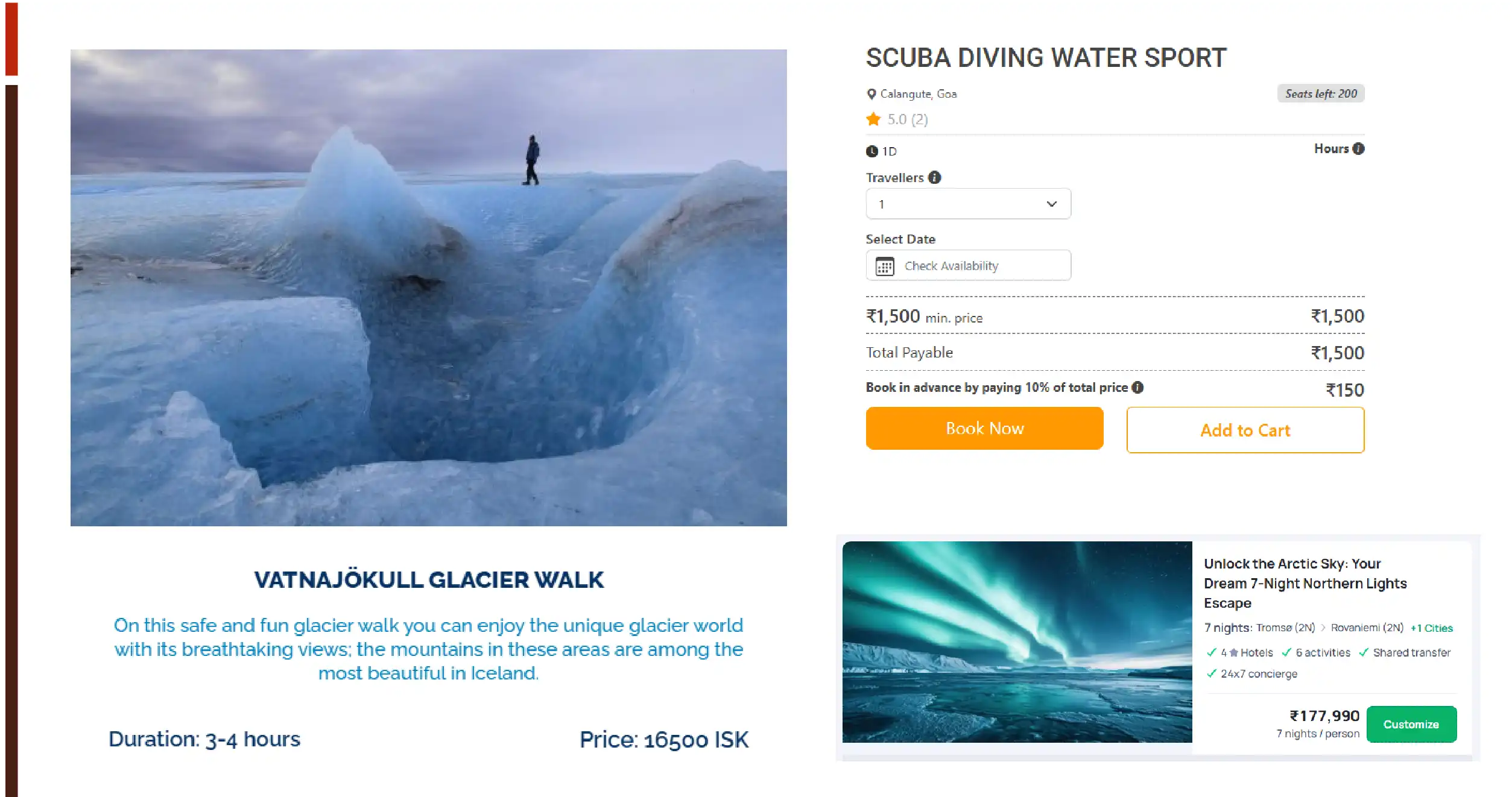 Real-Time Pricing Monitoring for Iceland Adventure Tours